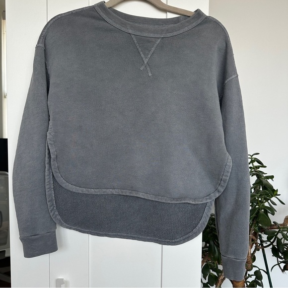 Outerknown Tops - Outerknown Heather Gray Solstice Cutaway Crewneck